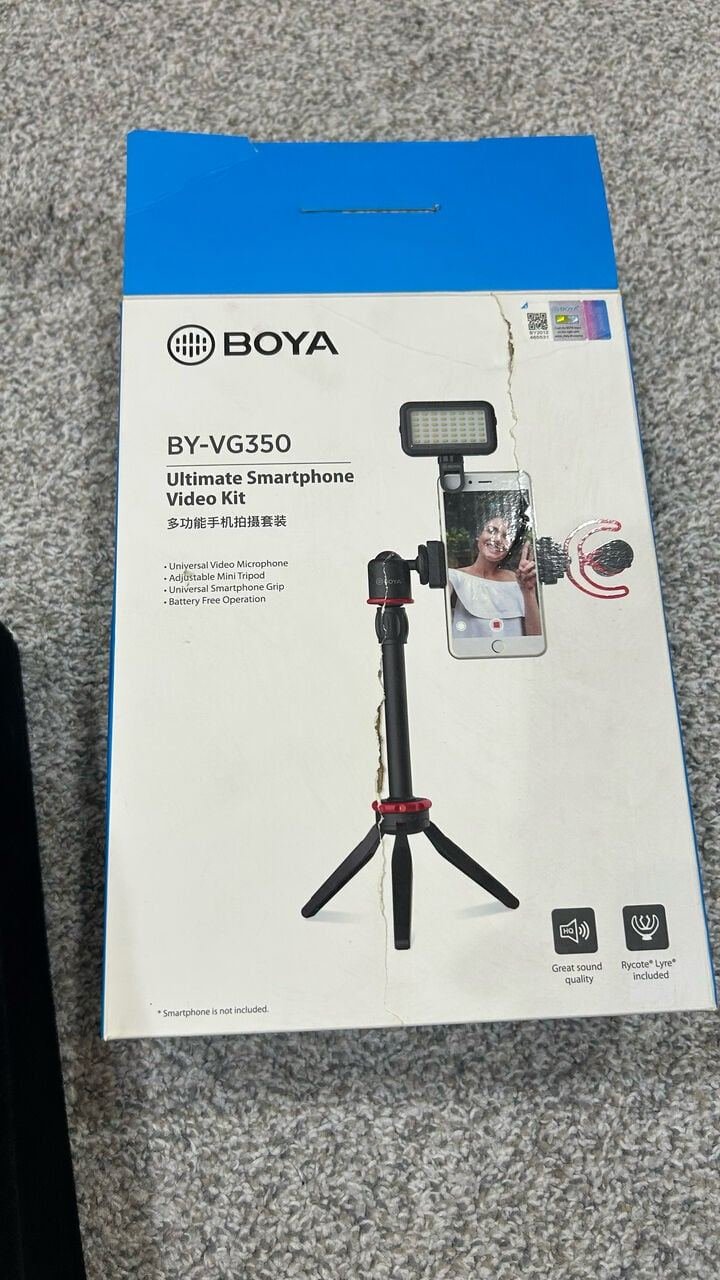 SAR 399, BOYA BY-VG350 Ultimate Smartphone Video Kit – Brand New