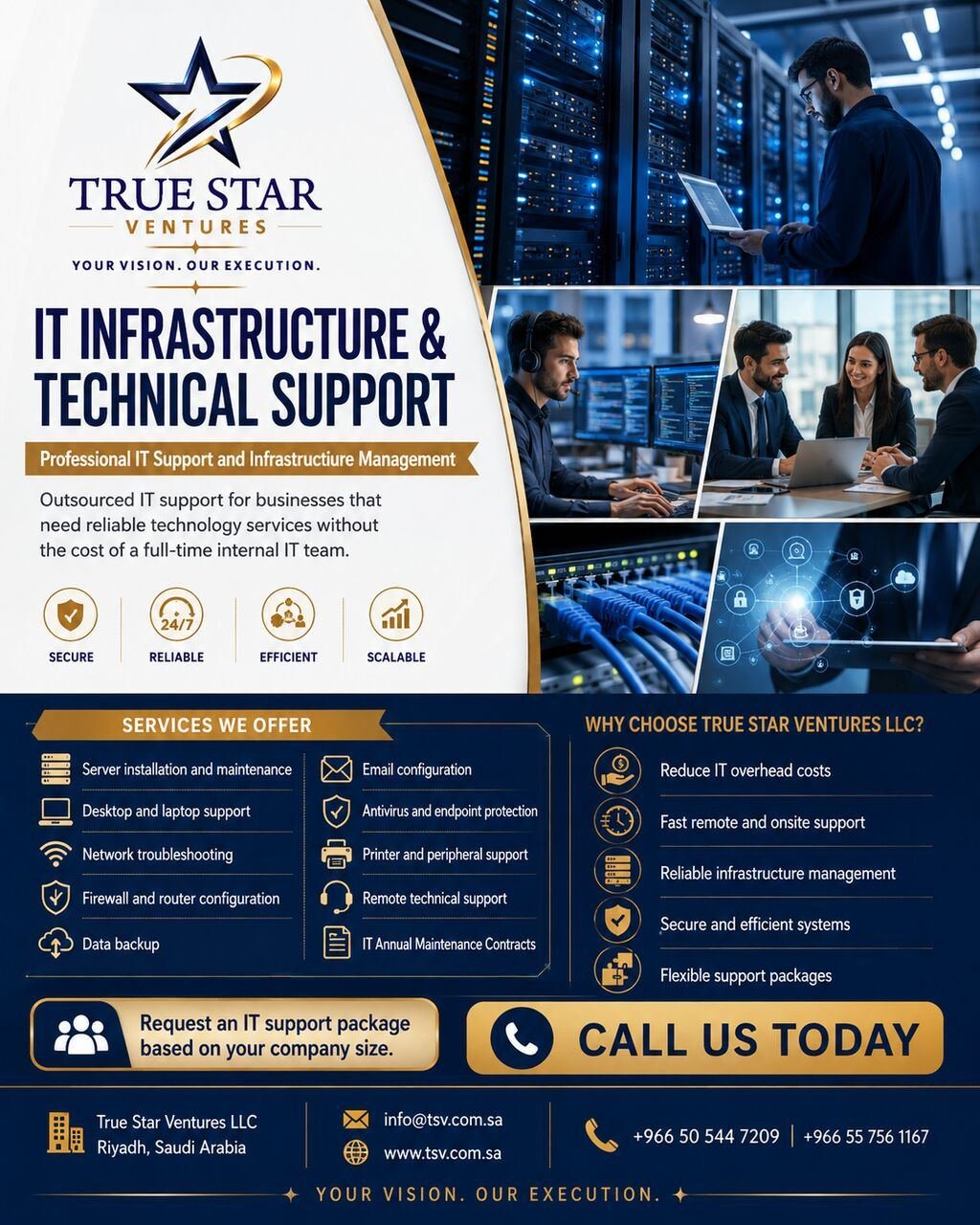 Outsourced IT Support, Server & Network Maintenance