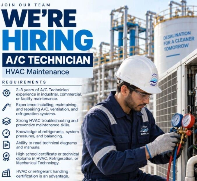 A/C Technician - Sponsorship Transfer - KSA, Jeddah