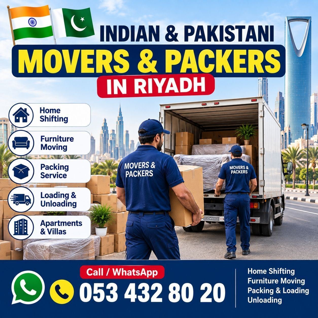 Home Shifting Movers And Packers 053 432 8020