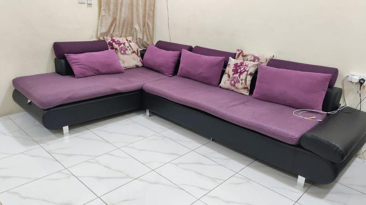 SAR 700, 5 Seater L-Shaped Sofa Set