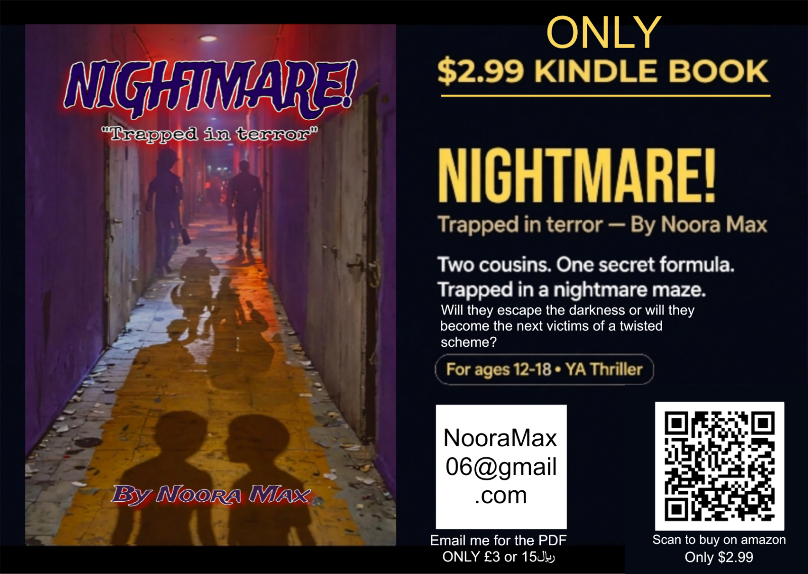 Ebook : NIGHTMARE 'Trapped In Terror' Arabic or English