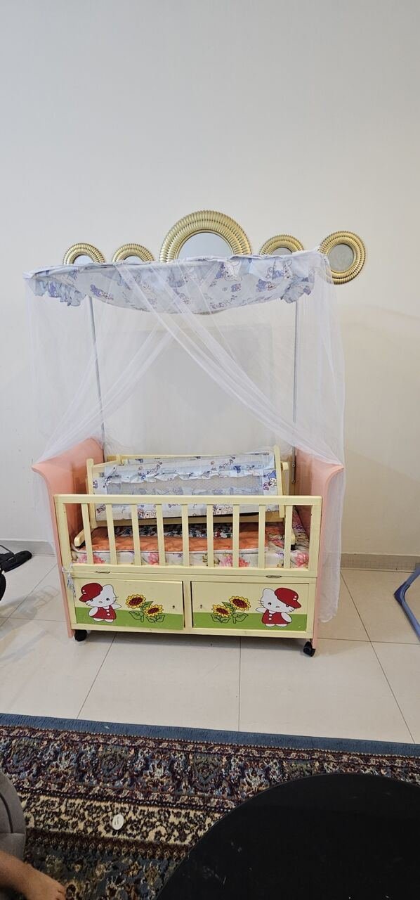 SAR 150, Baby Cot And Furniture For Sale