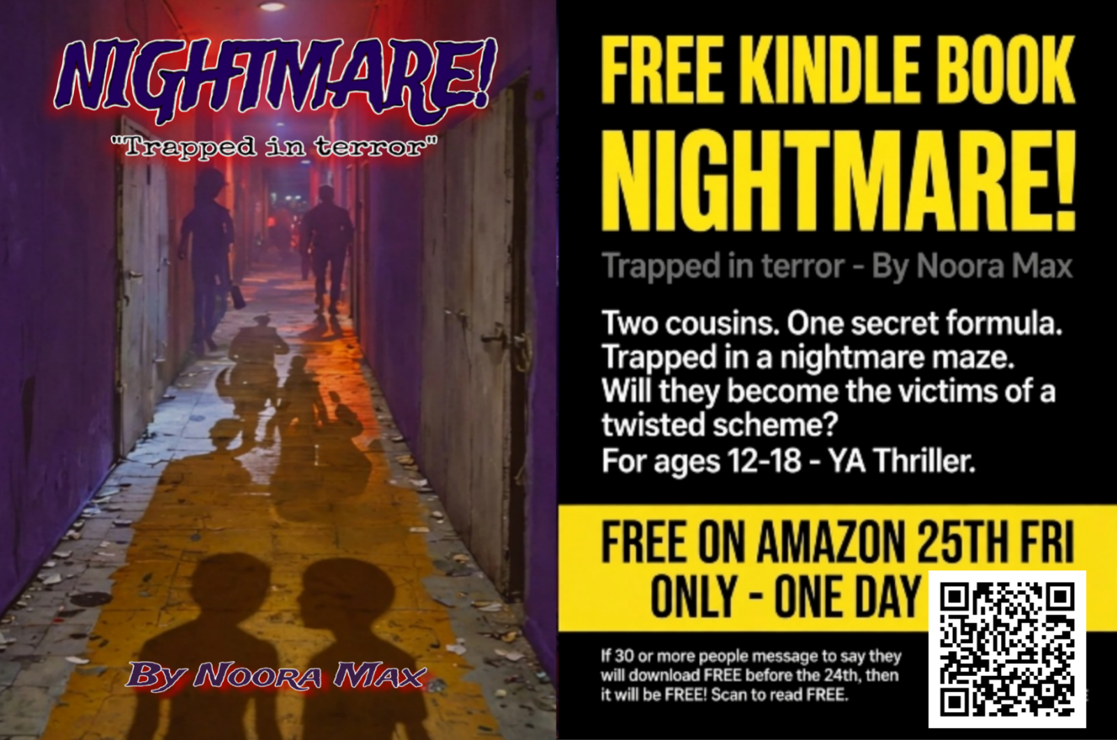 Free Kindle Ebook NIGHTMARE - Trapped In Terror / By Noora Max