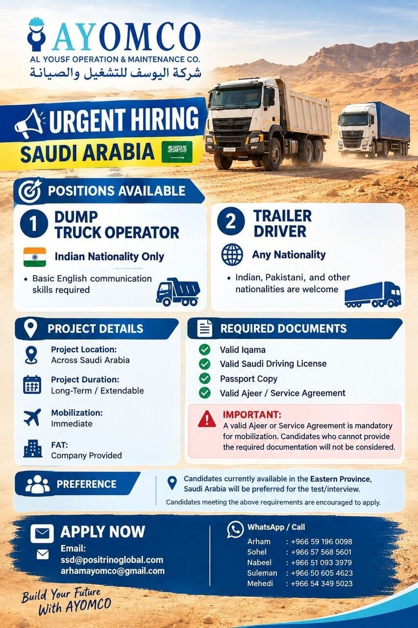 DUMP TRUCK TRAILER DRIVER
