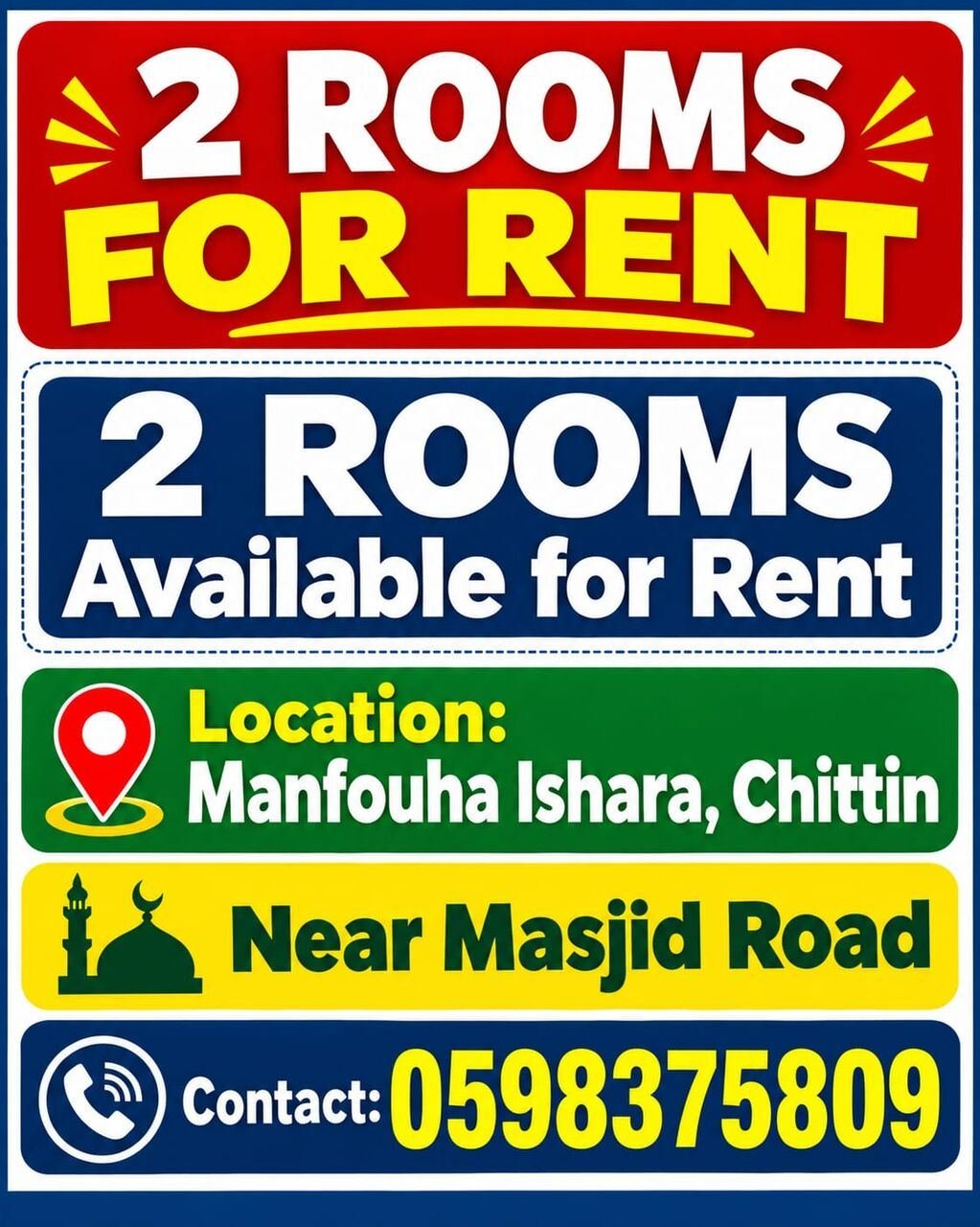 SAR 3500, Room Rent Available Manfuha Isara Sitten