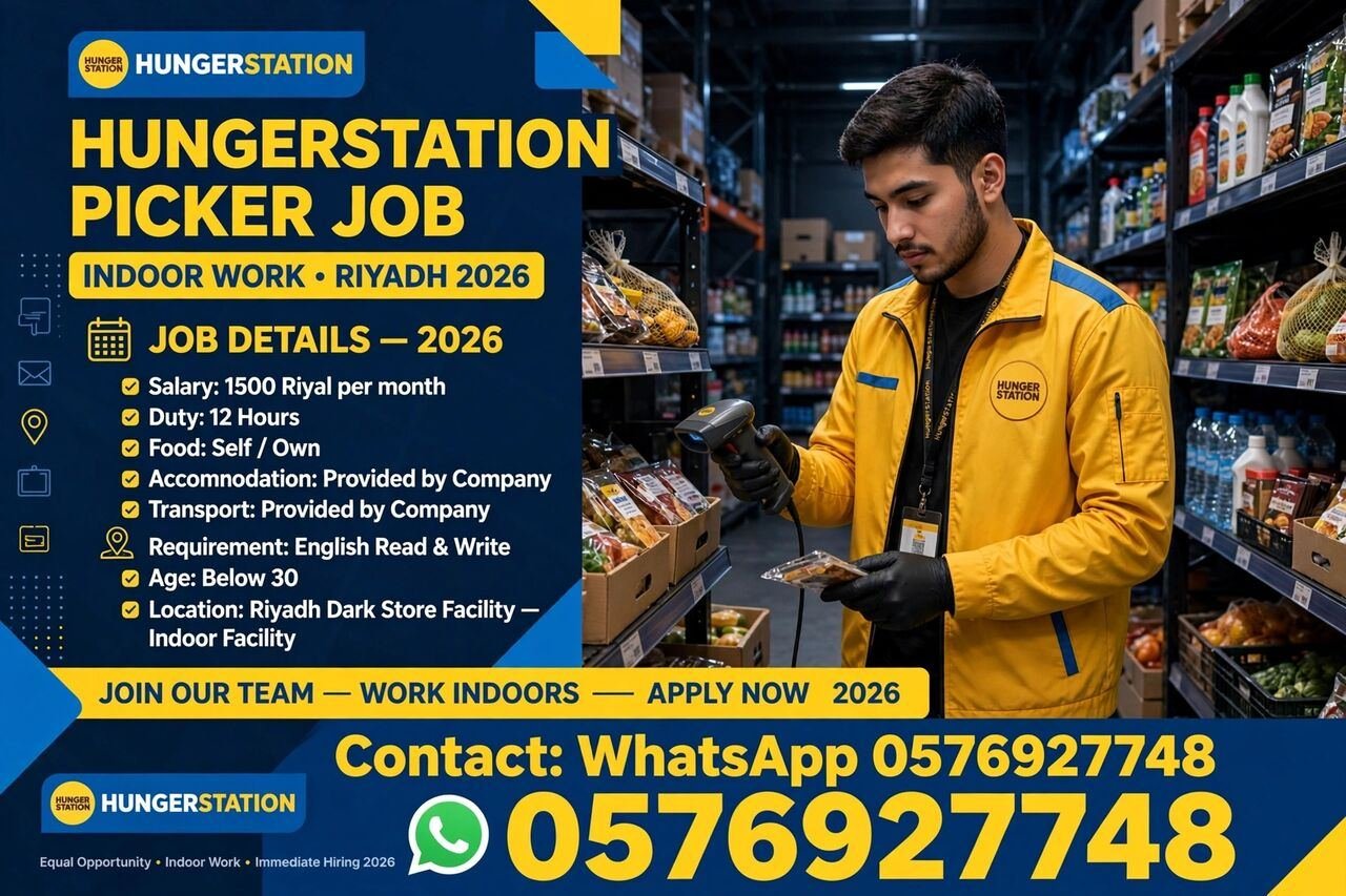 Hunger Station Urgently Hiring Picker