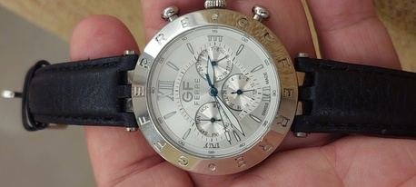 SAR 690, GF Chronograph Watch Big Dial 42mm For Men Original Swiss Made