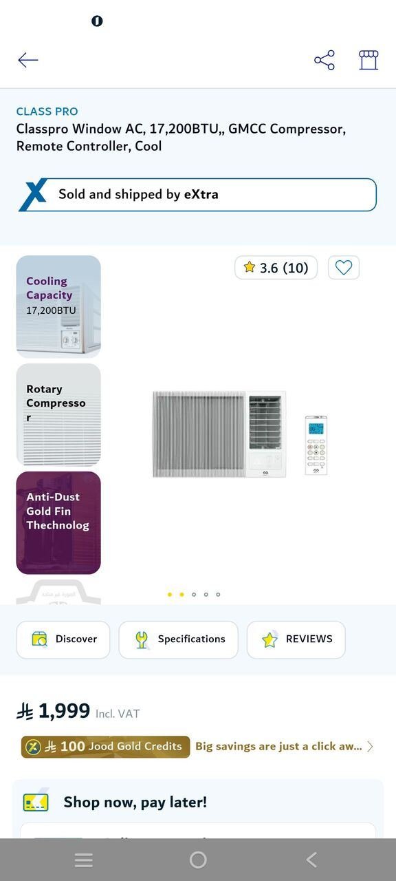 SAR 1000, Newly Bought Window AC For Sale For 1000 Riyal, Remote Available, Hot And Cold Setting