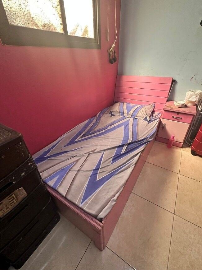 SAR 120, Wooden Single Cot + Mattress
