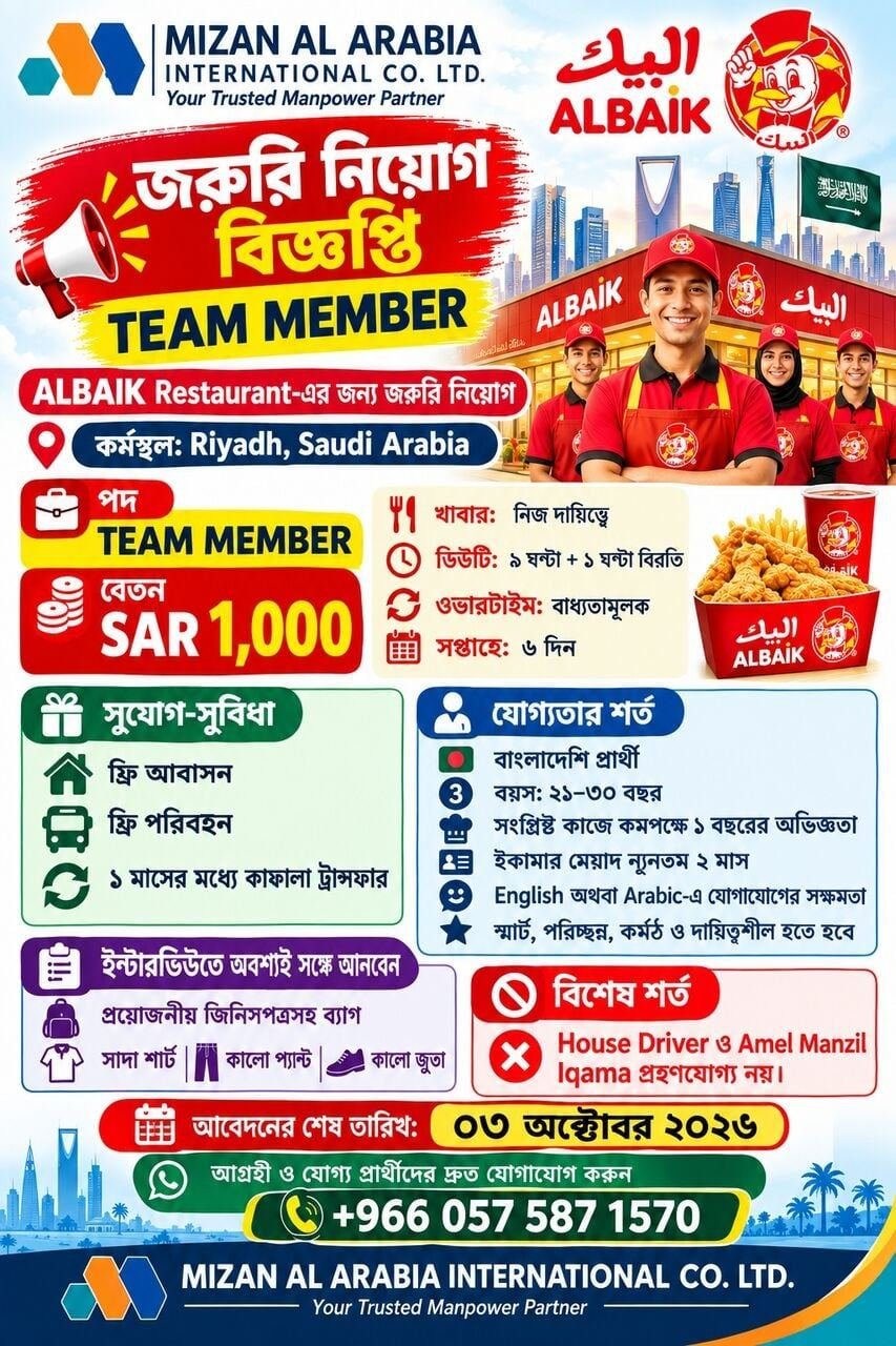 🔥🚨 URGENT HIRING – TEAM MEMBER 🚨🔥
