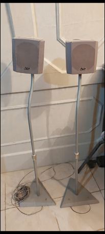 SAR 65, JVC Surround Sound Speaker On An Original Stand For Sale