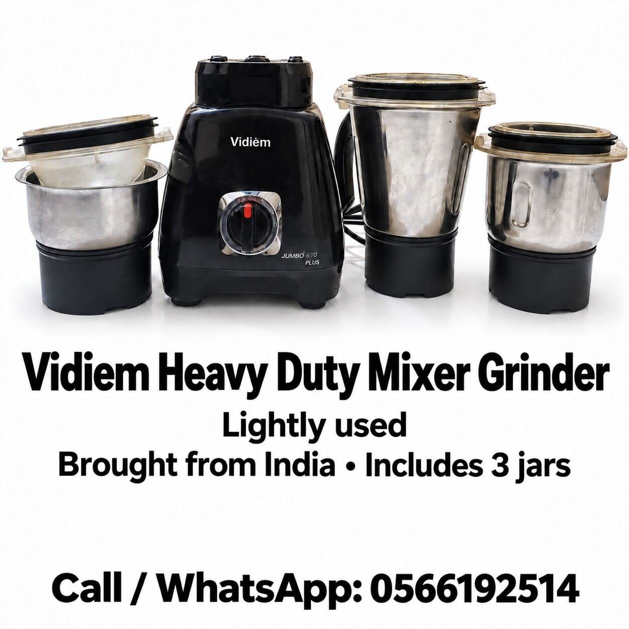 SAR 225, Vidiem Heavy Duty Mixer Grinder
