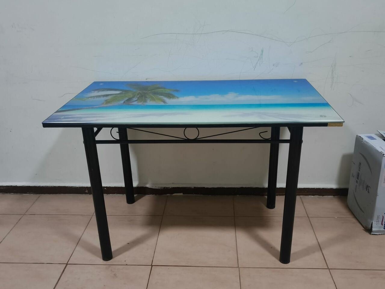 SAR 100, Glass Top Dining Table For Sale
