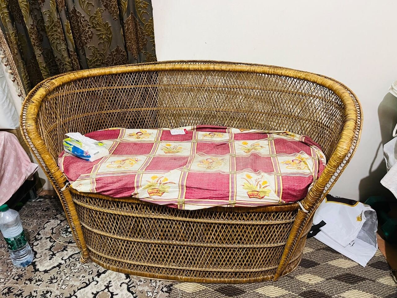 SAR 70, For Sale – Wicker/Rattan Sofa 🛋️