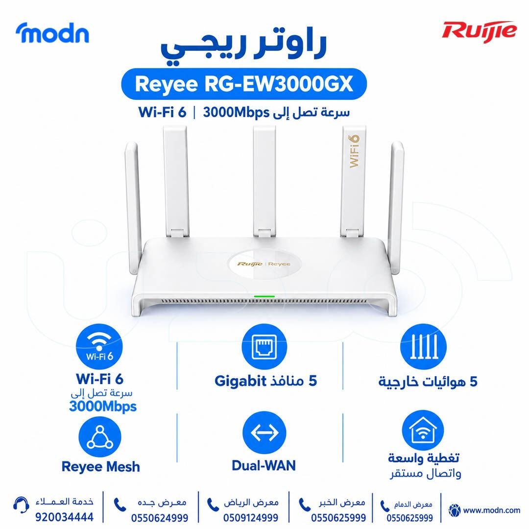 SAR 1, راوتر ريجي Reyee RG-EW3000GX