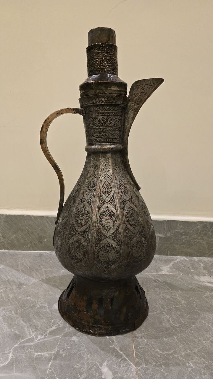 SAR 1400, Vintage Antique Persian Copper Samovar Islamic