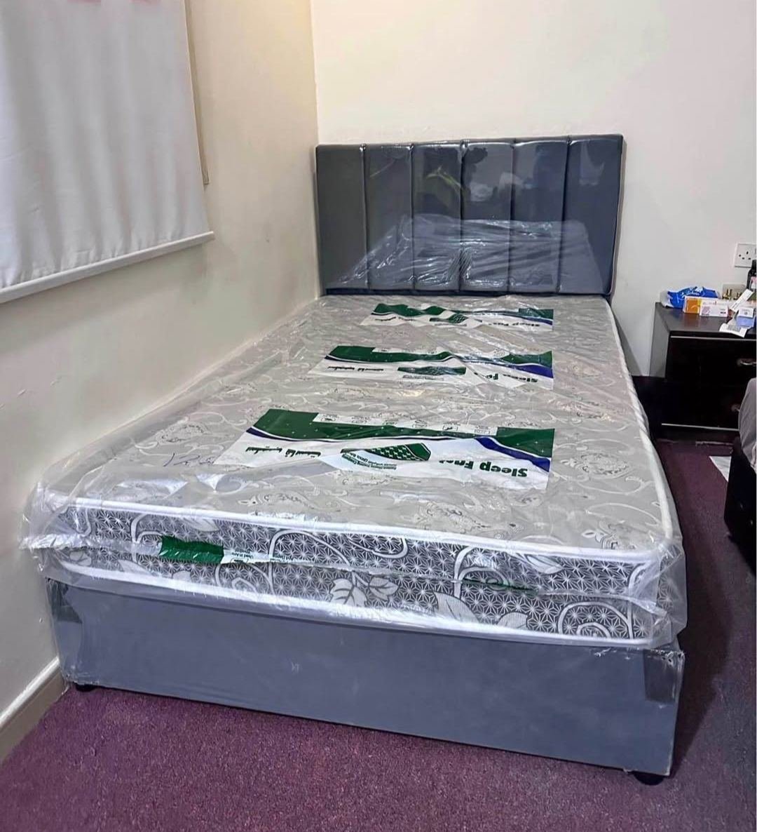 SAR 380, Medium Size Bed With & Without Mattress | Brand New | Multiple Designs & Colors.