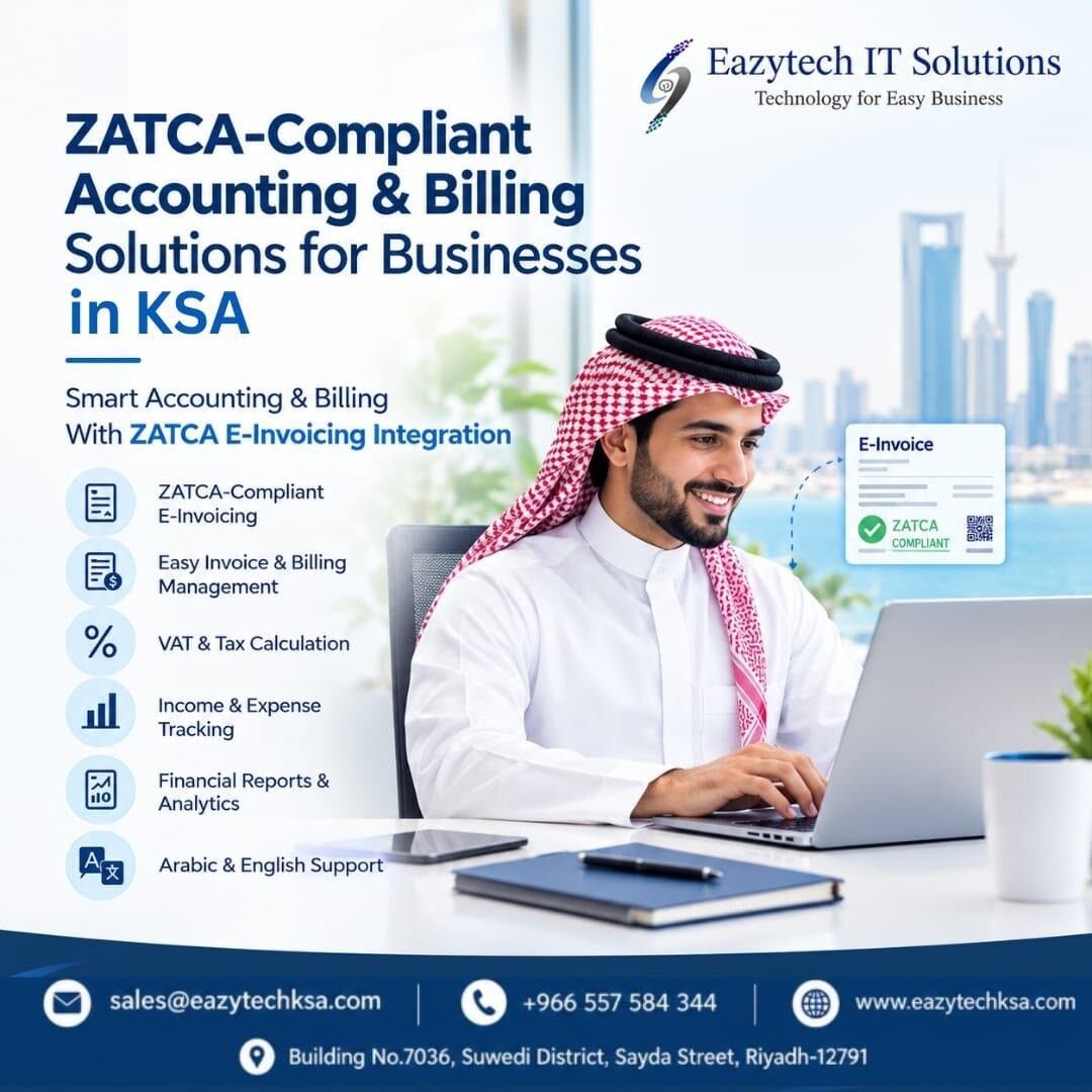 SAR 1500, ZATCA Phase-2 E-Invoice- Offline & Cloud- Wholesale/Retail, Supermarket,Restaurant,Trading