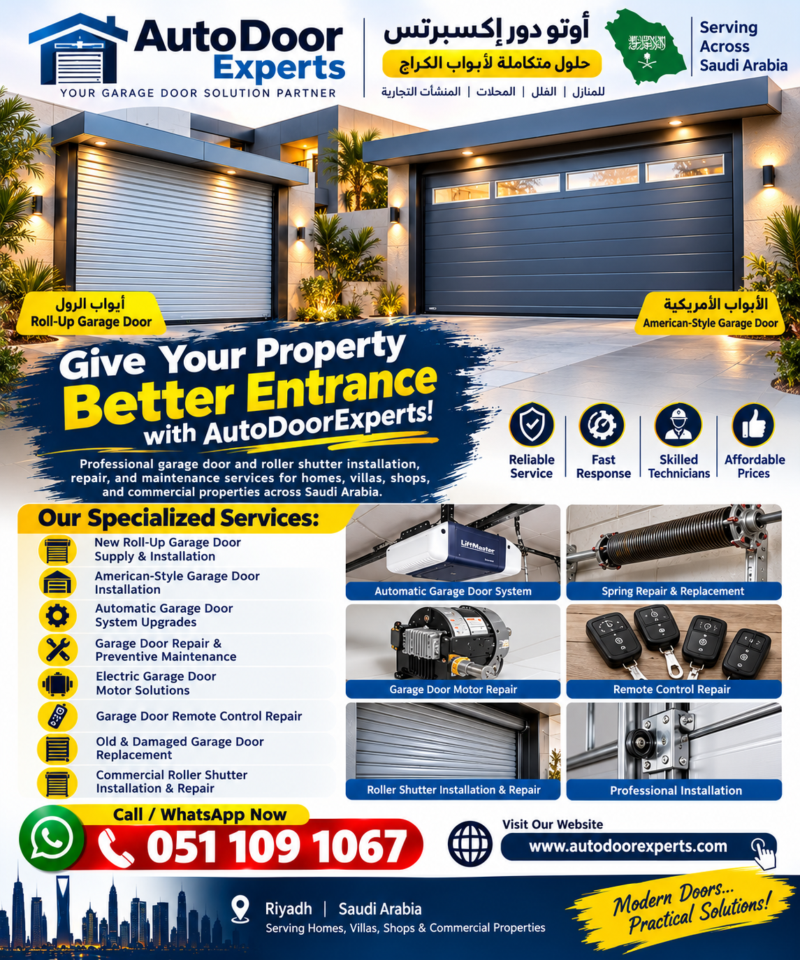 Automatic Garage Door Installation & Repair