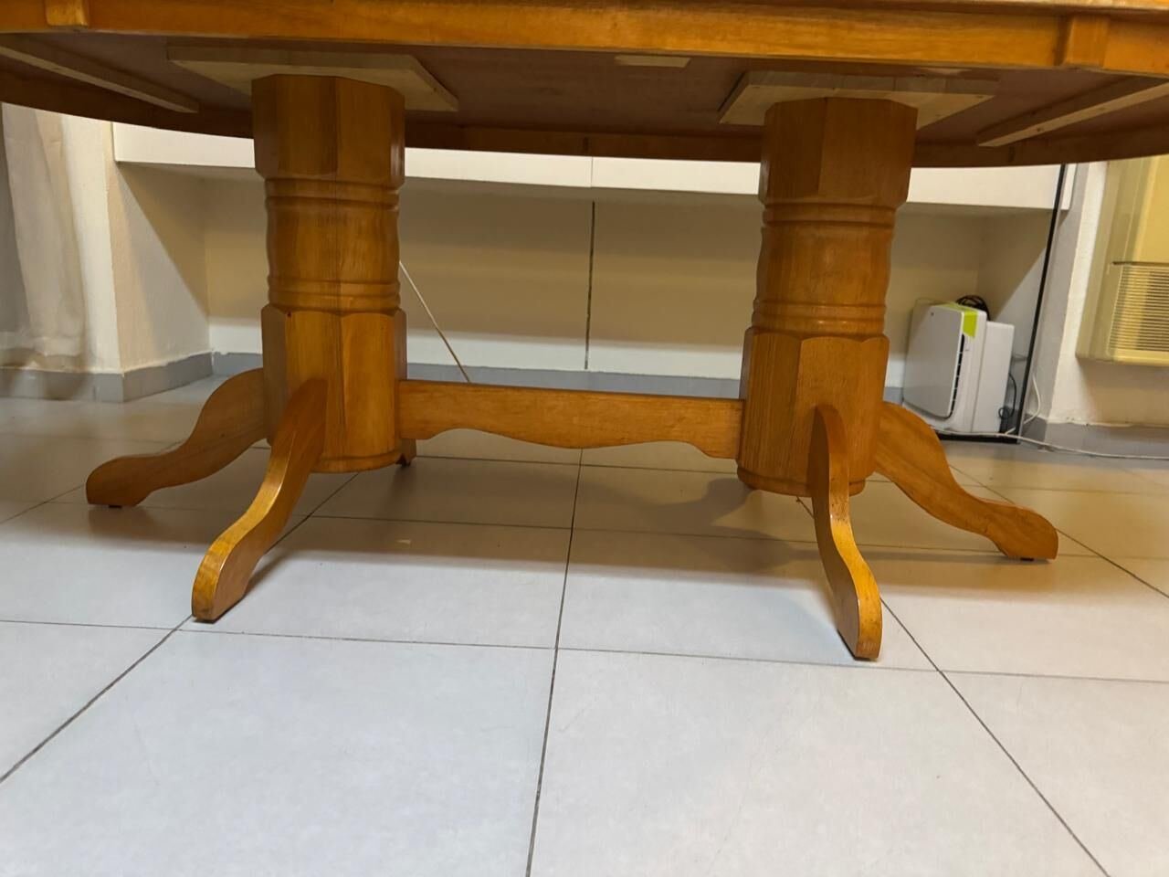 SAR 400, URGENT SALE: Solid Wood Dining Table