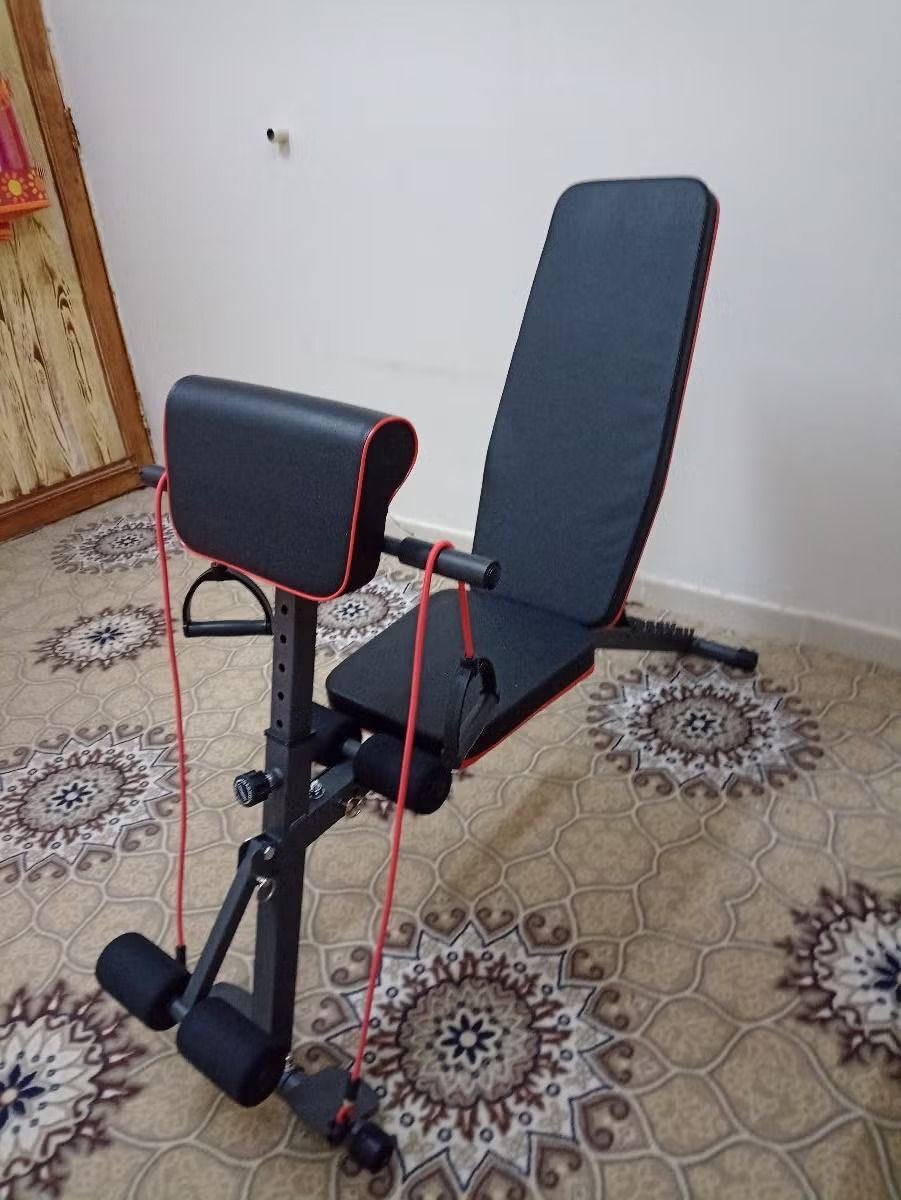 SAR 249, Gym Equipment With Table And Weights