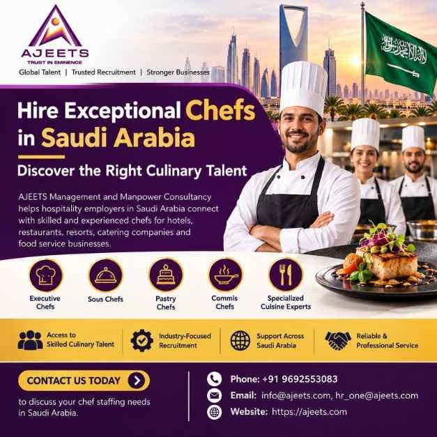 Hire Exceptional Chefs in Saudi Arabia – Discover the Right Culinary Talent