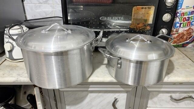 SAR 1502, Pots And Pans (Pateela) Pure SILVER Steel