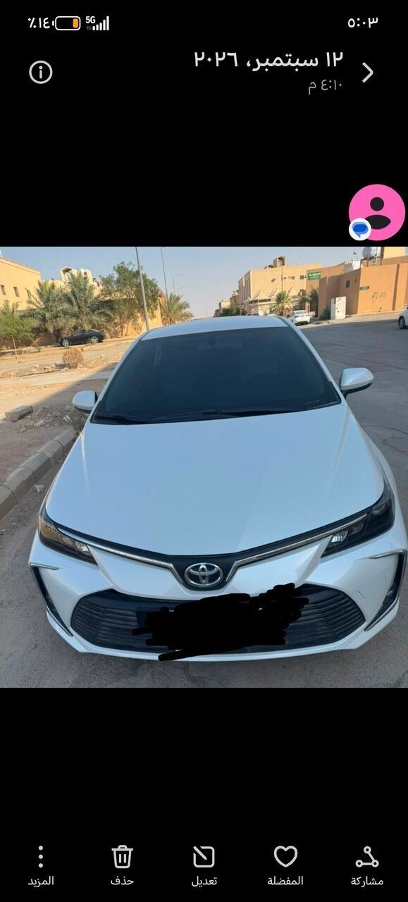SAR 68000, Corolla 2025, 2025, –تحديد–, 4000 KM, New Corolla
