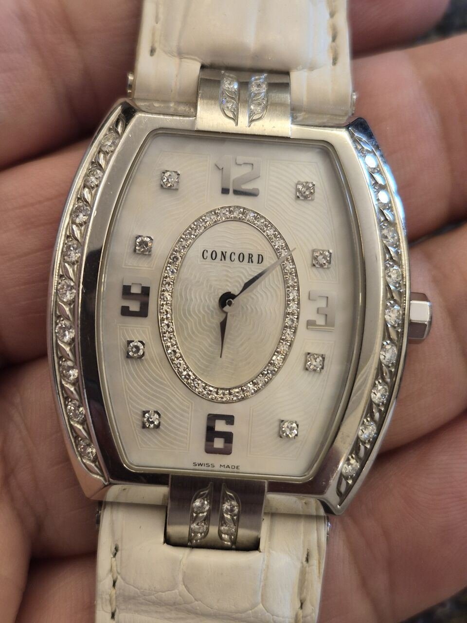 SAR 3900, Concord Watch Original Diamond Dial & Bezel For Men Original Swiss Made