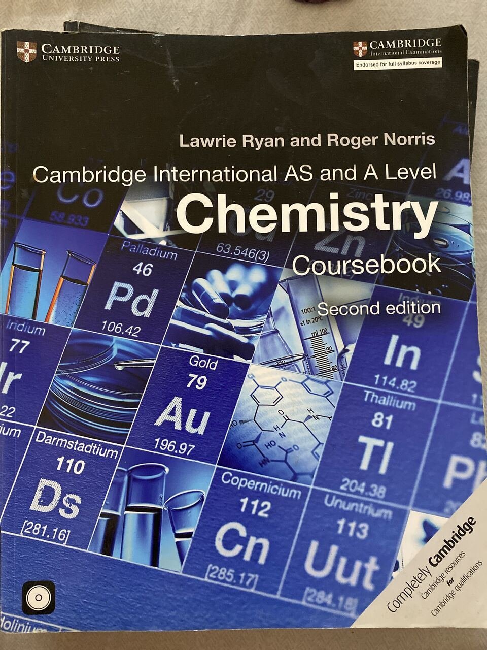 SAR 180, Cambridge AS & A Level Physics + Chemistry Coursebooks (2nd Ed) + CDs Included