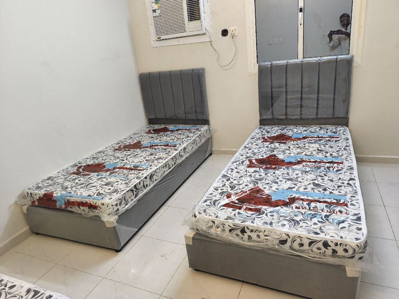 SAR 1, Single Bed With Mattress Available Brand New