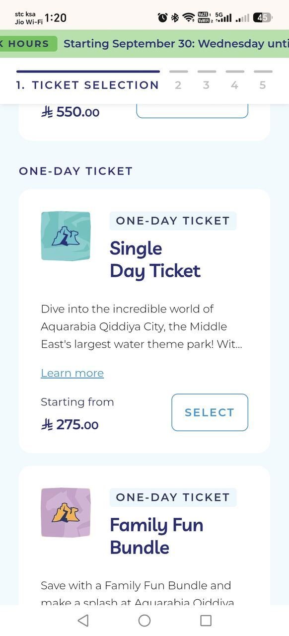 SAR 200, SAR200 Qiddiya City -AquaArabia Park Single Day Ticket For Sale