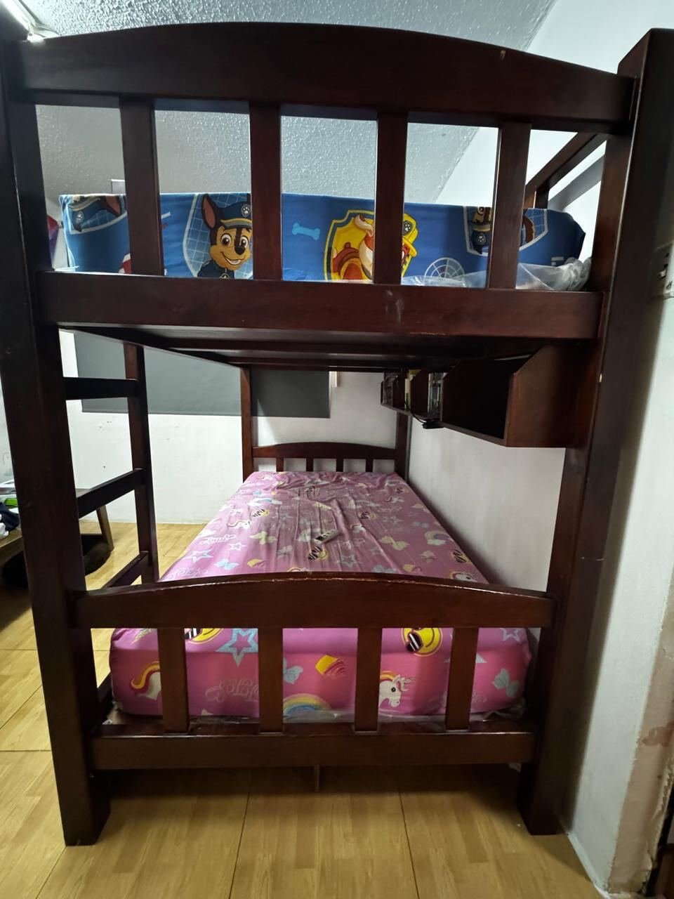 SAR 400, FOR SALE – STRONG WOODEN BUNK BED Price: SAR 1,100 Beautiful, Heavy-duty Wooden Bunk Bed
