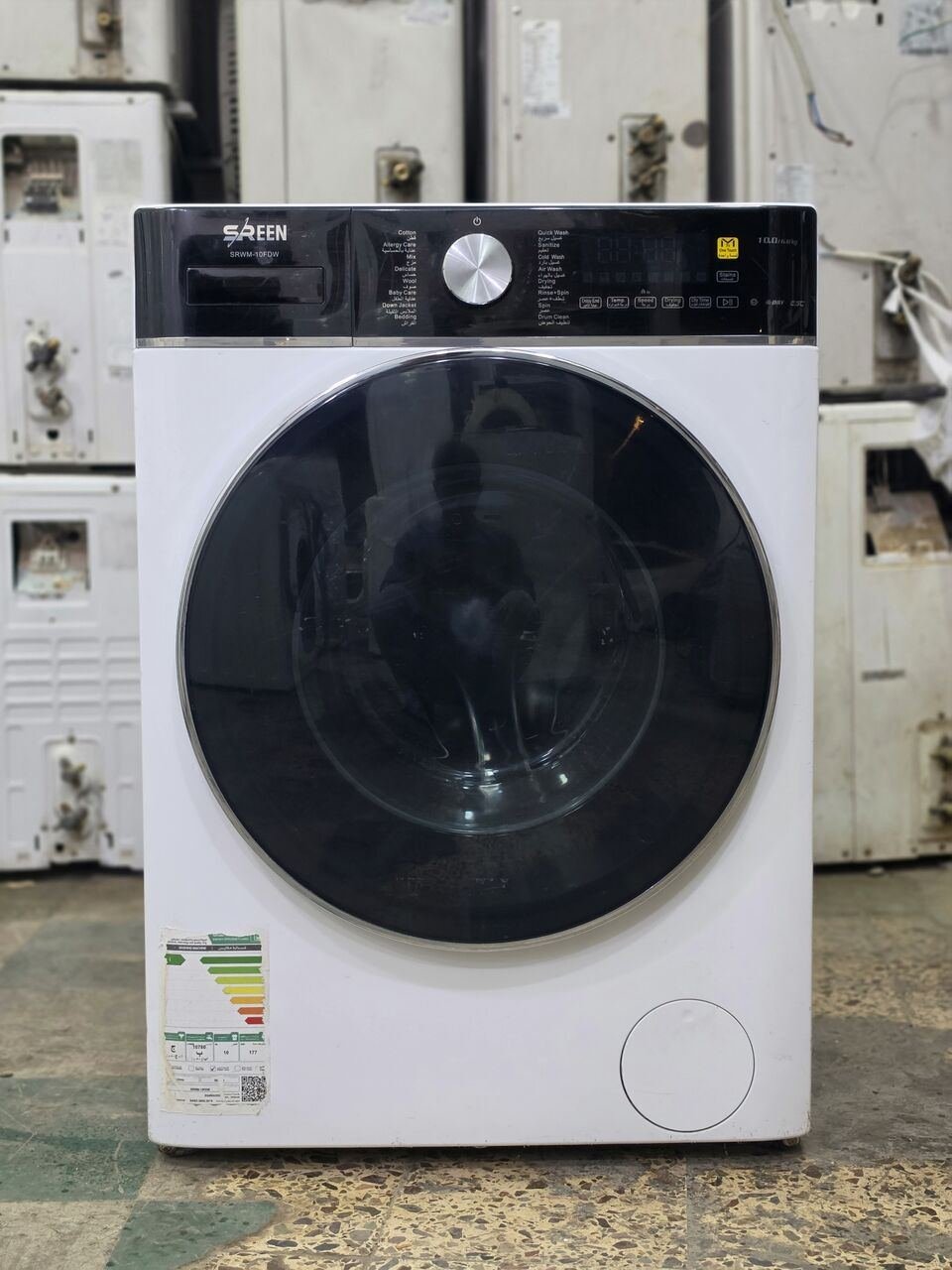 SAR 1, Sreen 10kg Front Load Automatic Washing Machine With 100% Drying