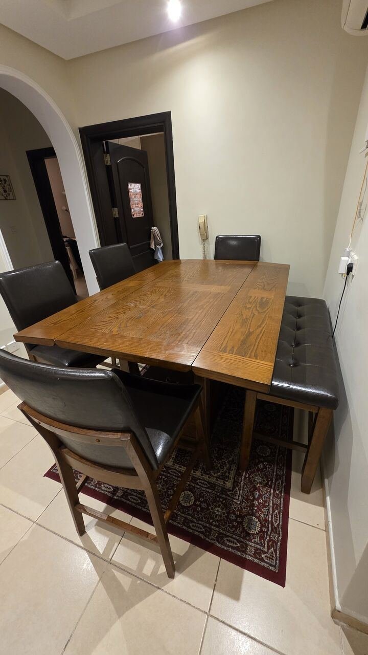 SAR 1050, Ville 6-seater Dining Table - Home Center - Solid Wood