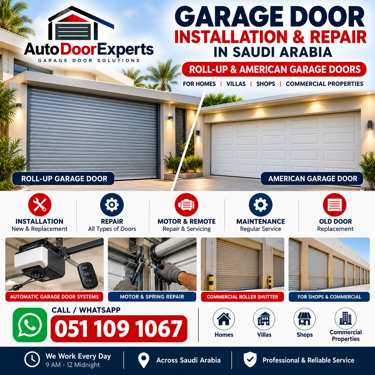 Reliable Garage Door Solutions in Saudi Arabia