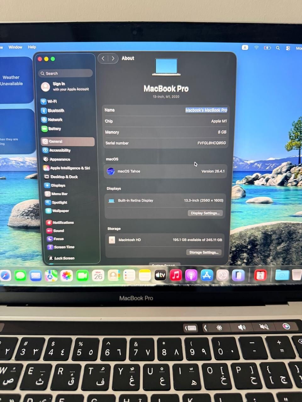 SAR 1300, I Am Selling My Macbook Pro M1, 8GB, 256 GB HDD