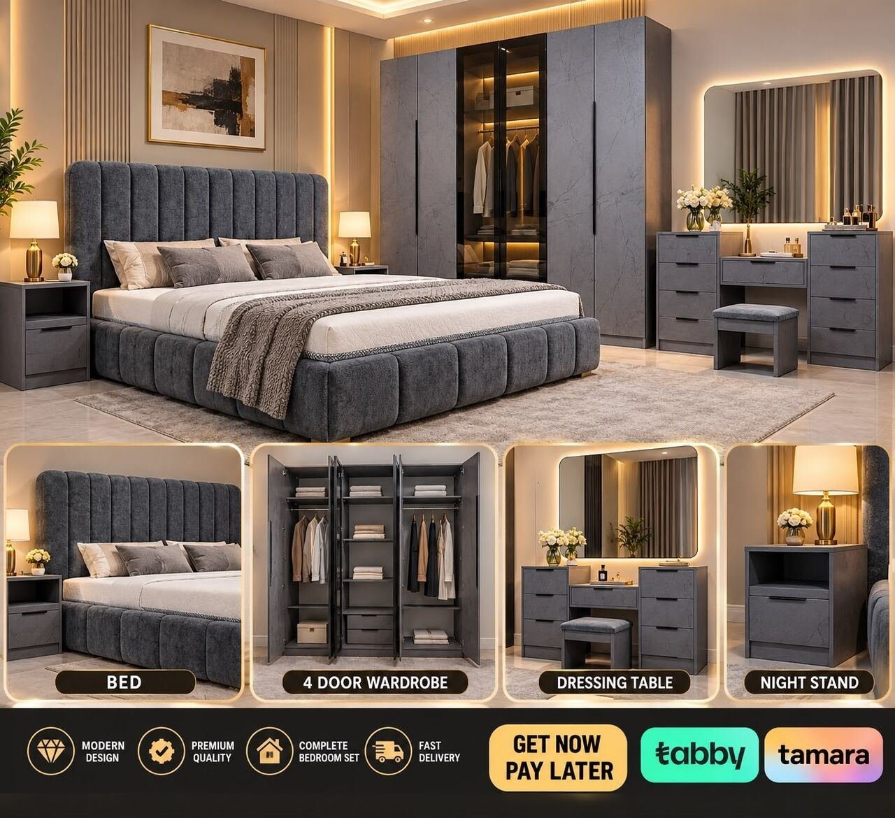 SAR 1, Luxury Bedroom Sets At Great Prices With Excellent Quality