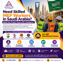 Need Skilled MEP Workers in Saudi Arabia? Build Your Project Team with Confidence!