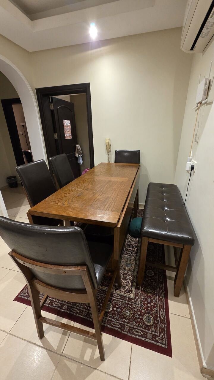 SAR 800, Ville 6-seater Dining Table - Home Center - Solid Wood
