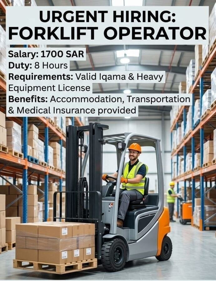 Urgent Requirement Forklift Operator