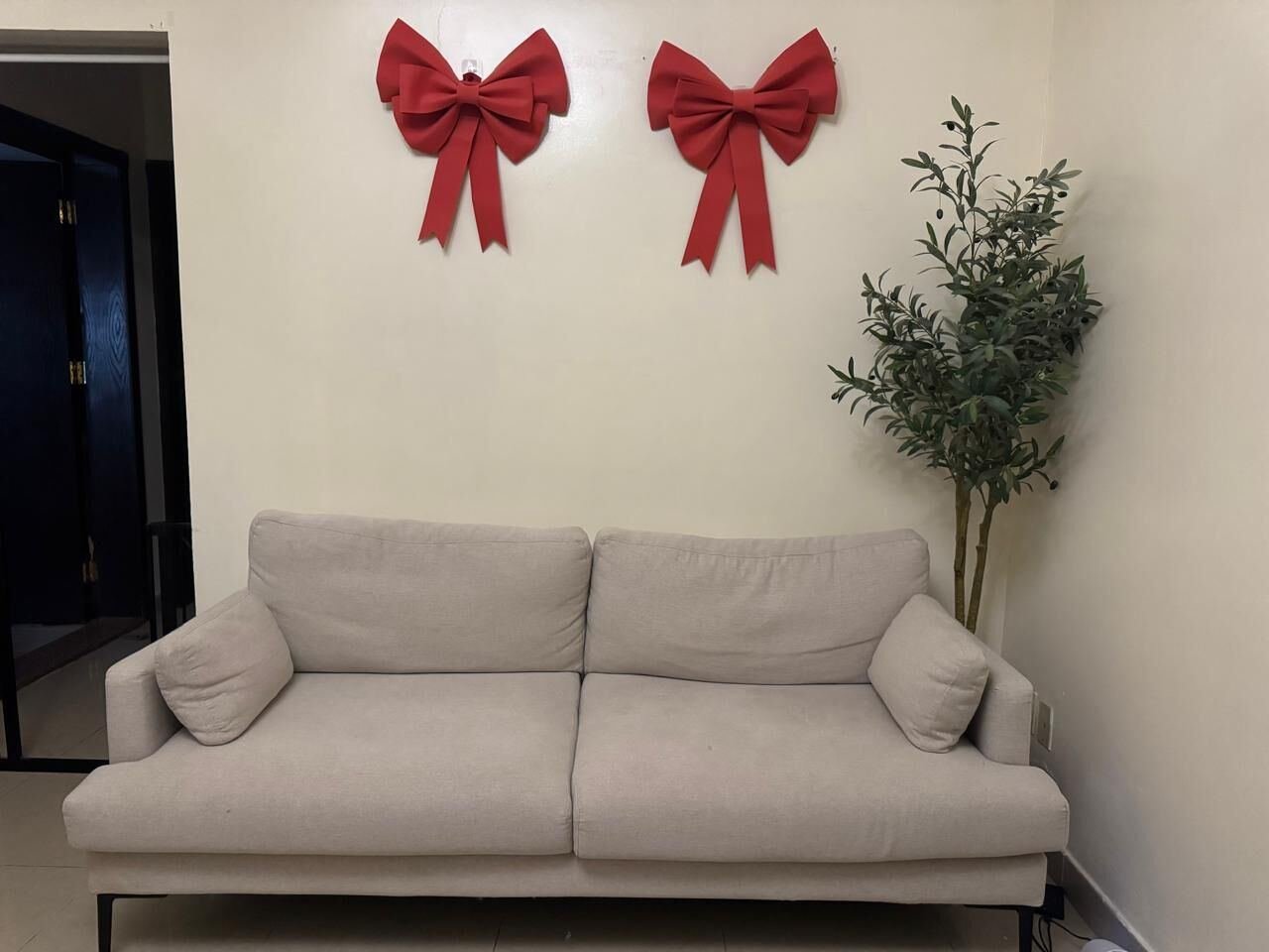 SAR 1100, Designer Fabric 3-Seater Sofa