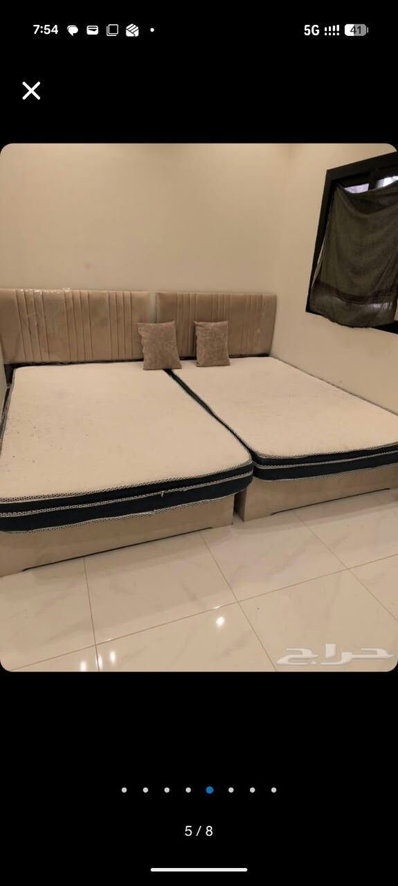 SAR 400, Single Bed With Mattress - 2 Nos