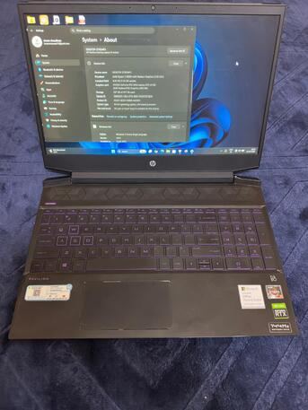 SAR 1800, HP Pavilion Gaming Laptop – Ryzen 5 5600H / RTX 3050 – Excellent Condition