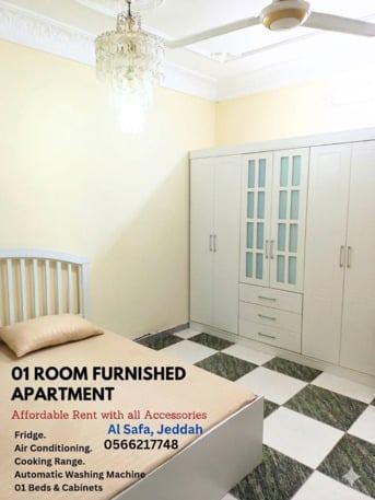SAR 2200/month, 1 BR, One Room Studio Furnished Apartment
