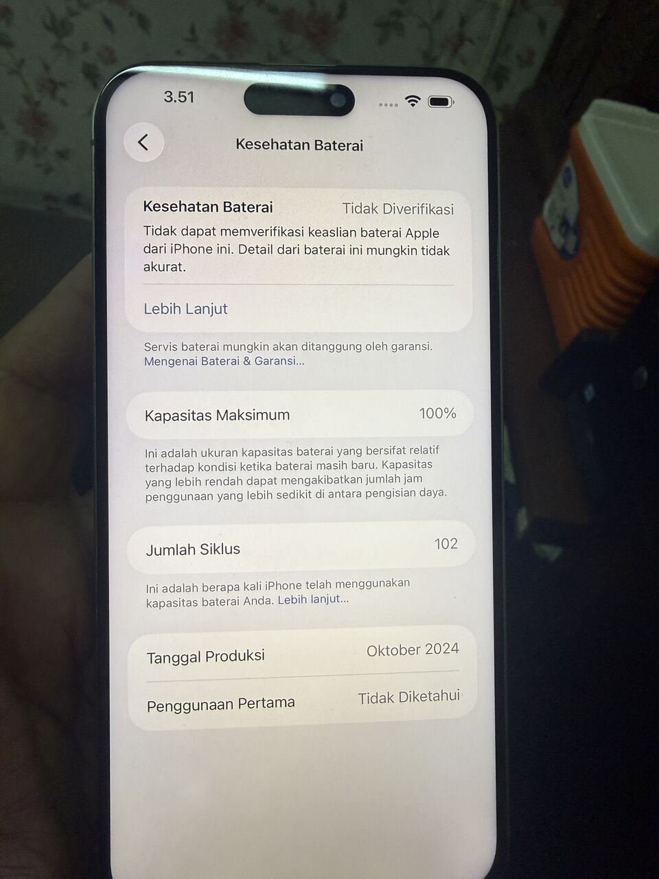 SAR 1700, IPhone 15 Pro Max 256 Natural Titanium