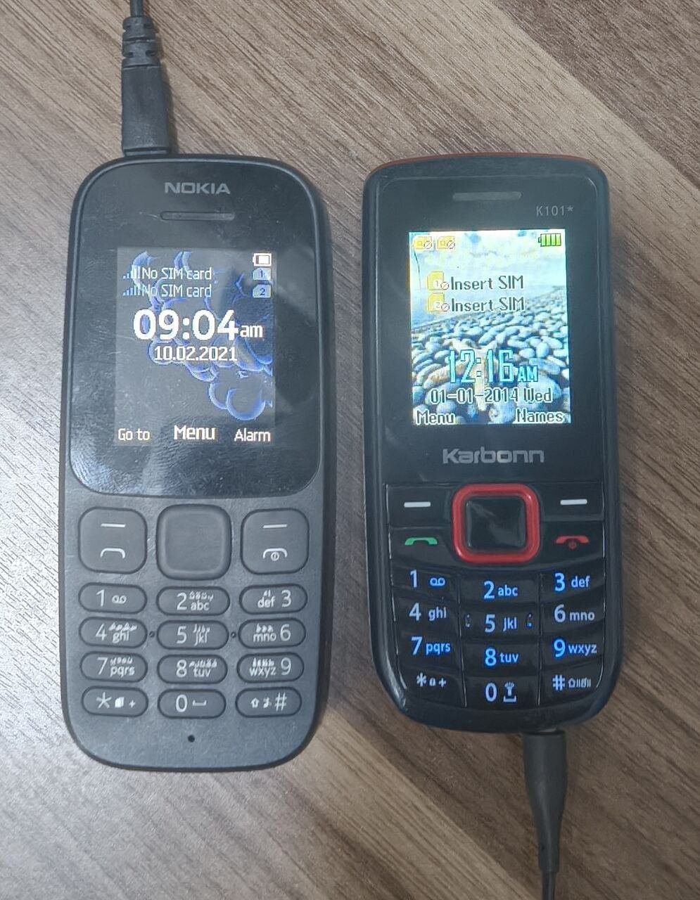 SAR 100, Nokia & Karbonn Basic Button Phone With Charger Each 50/- Riyals