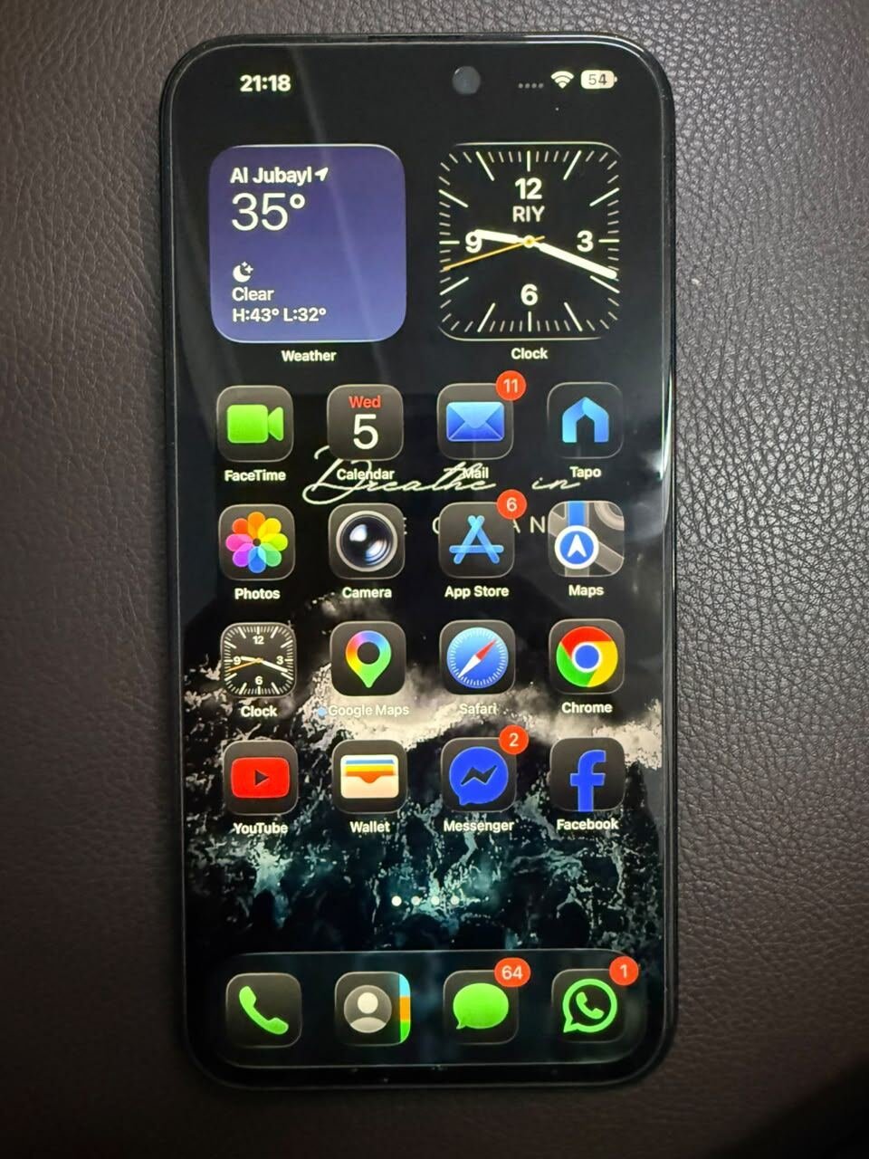 SAR 3300, Apple IPhone 15 Pro Max 256 Gb Scratch Less